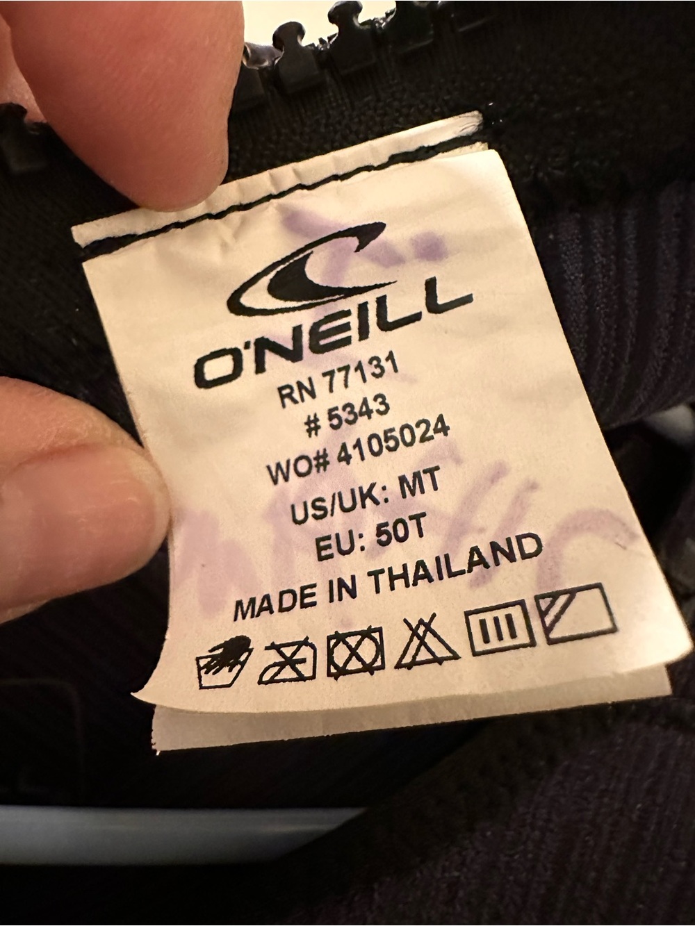O'Neill Black Full One-Piece Wetsuit 3/2 - Picture 6 of 7